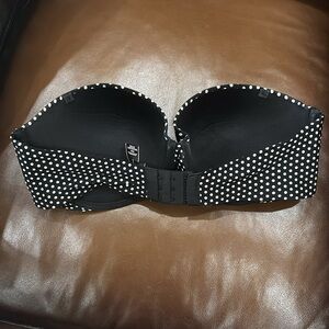 Victoria's Secret Black Bra with White Dots